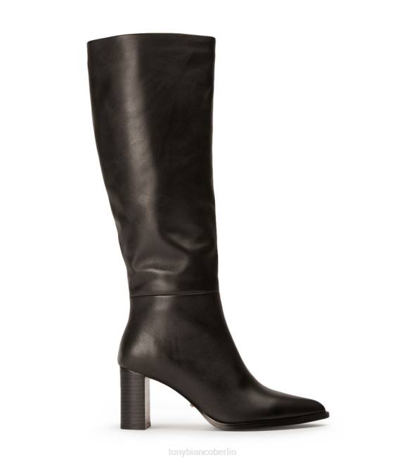 kniehohe Stiefel| de Tony Bianco Frauen Peppe-Kalbsstiefel schwarze Komo 4624416